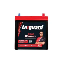 Livguard Zing Primo 35Ah 12V C20 Black &a; Red Left Layout Battery with 18+18 Months Warranty for Four Wheelers, ZP 38B20 L-picture-45