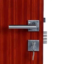 Handle Waala Rose MG301 Stainless Steel Silver One Side Key Mortise Door Lock Set-image-92