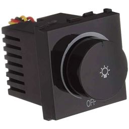 Anchor Roma Urban 150W 2 Module Black Dimmer for LED Lamp, 66507B (Pack of 10)-picture-22
