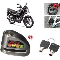 Auto Pearl Steel Black Anti-Theft Alarm Disc Brake Lock for Super Splendor, Lock_283-picture-22