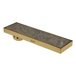 Ruhe 18x5 inch Stainless Steel 304 Yellow Gold PVD Coated Marble Insert Shower Drain Channel, 16-0218-16-picture-38
