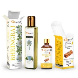 GoWoo 2 Pcs 10ml Natural Cinnamon Bark Aroma Oil &a; 100ml Bhringraj Carrier Oil Set, GWOC358-P13+P170-picture-33