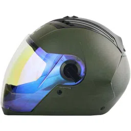 Steelbird SBA-2 Matt Battle Green Full Face Night Vision Helmet, Size (Medium, 580 mm)-picture-2
