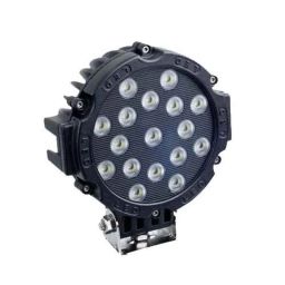 AllExtreme EX7M2B1 17 LED 7 inch 51W Round White LED Fog Light Roof Lamp-picture-26