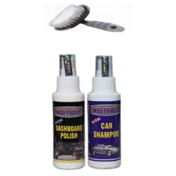 Indopower Ff1181 100ml Dashboad Polish, 100ml Car Shampoo &a; All Tyre Cleaning Brush Kit, AHh1186-image-66