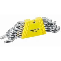 Stanley 8 Pcs CRV Steel Double Ended Open Jaw Spanner Set, 70-379E-25