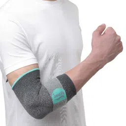 Tynor E48CAZ Nylon &a; Spandex Grey Urbane Elbow Support, Size: L-45