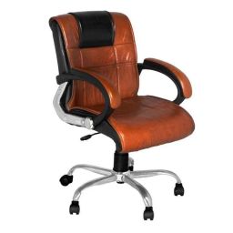High Living Cynashore Leatherette Medium Back Brown Office Chair-image-34