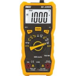 Meco 3½ Digit 6000 Counts TRMS Auto Ranging Digital Multimeter with Holster + Magnet, 801 JUNIOR-12