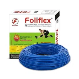 Foliflex Safety 4 Sqmm Black Single Core FR Multistrand PVC Flexible Wire, Length: 90 m-image-58