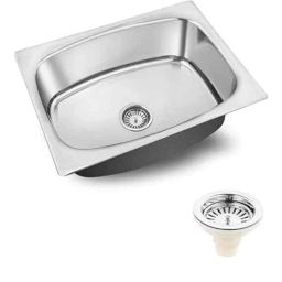 Vaclix 21x18x8 inch Modern Stainless Steel Chorme Kitchen Sink, GTC-IN-SB-2118GM-image-76