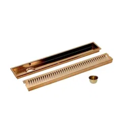 Sanjay Chilly SCDCRG-600 4x24 inch Stainless Steel 304 Rose Gold Shower Channel Drainer, SC99000235-picture-40