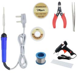 Hillgrove 8 Pcs 25W Flat Tip Soldering Iron Machine Tool Kit, HGFC005-2