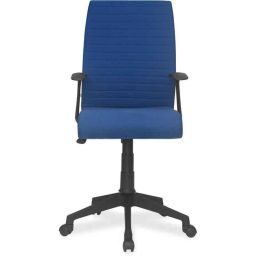 Chair Garage PU Leatherette Blue Adjustable Height Office Chair with Back Support, CG111-image-69