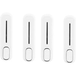 IRIS 350ml Plastic White Heavy Duty Wall Mount Liquid Soap Dispenser, T03 (Pack of 4)-image-42