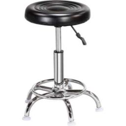 Mezonite Black Metal Bar Armless Stool-38