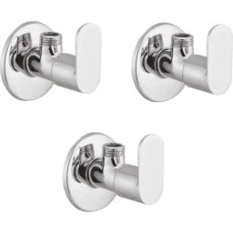 IRIS Ocean Brass Chrome Finish Angle Cock (Pack of 3)-image-16