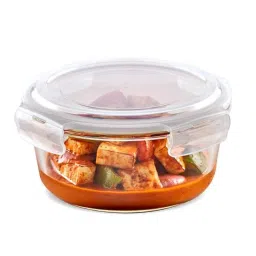 Borosil 1.5L Glass Transparent Klip n Store Round Storage Container with Air Tight Lid, IYRNHRS1750-picture-3