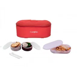Carrolite 650ml Red &a; White Plastic Lunchbox, White_P-42-picture-10