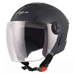Vega ASTER TF ABS Black Open Face Helmet, Size: Medium-picture-6