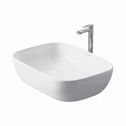 Uken Washbasin Basin For Bathroom Ceramic Wall Hung Table Top Premium Ceramic Wash Basin For Bathroom (Davina)-image-78