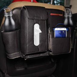 AllExtreme EXCBHB2 Black PU Leather Back Car Seat Multi Pocket Bag-28