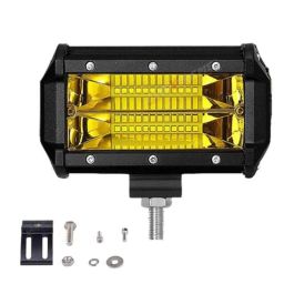 AllExtreme EX7IY2P 24 LED 7 inch 72W Cube Yellow Spot Lamp CREE LED Waterproof Fog Light Pod with Mounting Brackets-picture-28