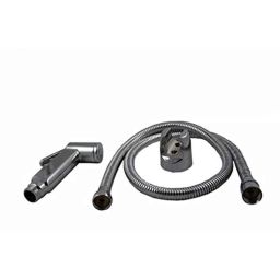 Elegant Casa ABS Health Faucet with Wall Hook &a; 1.5m Stainless Steel Braided Rubber Hose Pipe, Milltion 1821-58