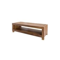 Angel Furniture 44x18x12 Inch Walnut Semi Glossy Finish Sheesham Wood Table, AF-118-image-53