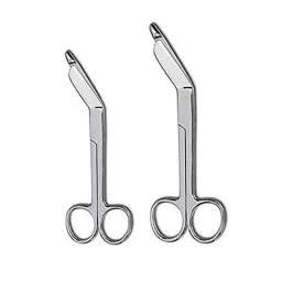Forgesy 2 Pcs 5.5 &a; 7.5 inch Stainless Steel Lister Bandage Surgical Scissors Set, X39-image-74