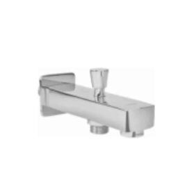 Somany Kenzo Brass Chrome Finish Bath Tub Spout with Button Attachment for Telephonic Shower, 272210270151-38