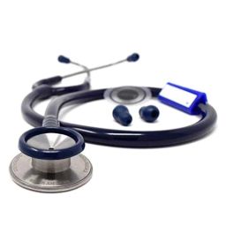 Indosurgicals Silvery II Stainless Steel Blue Stethoscope-45