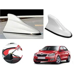 Auto Pearl ABS White Universal Replacement Shark Fin Car Roof Antenna For Skoda Rapid 2012-image-87