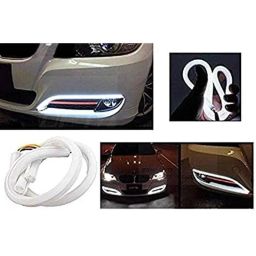 Meenu Arts Flexible 30cm Headlight Neon LED DRL Tube (White) for Ford Ikon (Pack of 2)-27