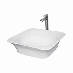 Uken Washbasin Basin For Bathroom Ceramic Wall Hung Table Top Premium Ceramic Wash Basin For Bathroom (Latoz)-image-79