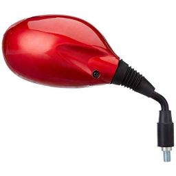 Uno Minda Right Side Shatterproof Glass Rear View Mirror for Hero Passion Pro, RV-5010R-CRED image 2