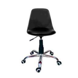 Rajpura Black Chrome Base Study Stool-image-11