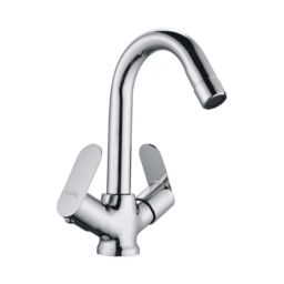 Kingsbury Oko Brass Chrome Finish Centre Hole Basin Mixer, BFS-Oko CH11-image-42