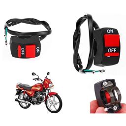 Auto Pearl 7/8 inch 12V Bike Fog Light Handle Bar Switch for Hero Splendor Plus-picture-25