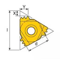 Taegutec 3.97mm 06IR 1.25 ISO TT8010 Grade Threading Tool Insert-picture-6