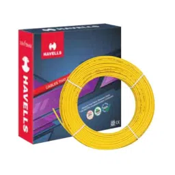 Havells Life Line 2.5 Sqmm Single Core Yellow FR PVC Insulated Copper Conductor Unsheathed Flexible Industrial Cable, WHFFDNYL12X57, Length: 180 m-image-36