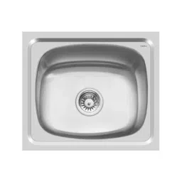 Cera Domino 21x18 inch Stainless Steel Single Bowl Kitchen Sink, Matt Finish, Top Mount, 1.0 mm Thick, Grade: 304, B4511103-image-68
