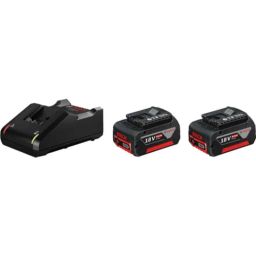 Bosch 2 X GBA 18V 4.0Ah + GAL 18V-40 Professional Cordless Battery &a; Charger Starter Set-21