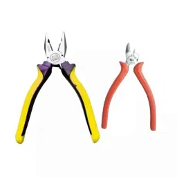Sky Blue 2 Pcs 8 inch Multicolour 2 Cutting Wire False Piece Lineman Plier Combo, SBE325-picture-10