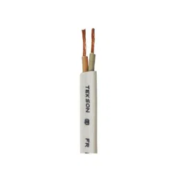 Tekson 0.75 sqmm 2 Core Ivory Copper Flat Cable, Length: 90 m-image-42