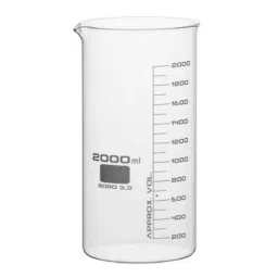 ABGIL 2000ml Borosilicate Glass Tall Form Beaker with Spout, ABG726-39