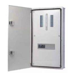 Hager Novello+ 16 way MCCB + 12M IP43 Double Door Distribution Board, VYV04DM-P-15