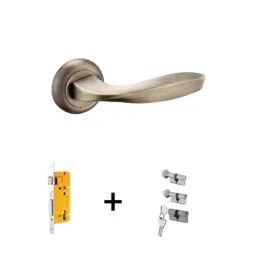 Dorset ML Series Zara ML ZA OR 60mm Stainless Steel PT Finish Lock Set with Coin &a; Knob-picture-2