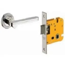 Dorset ML Series Art 10 inch Stainless Steel Silver Chrome Finish Door Handle Lock Set with Mortise Latch (Pack of 3)-image-84
