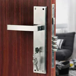 Saze 10 inch Stainless Steel Matt Finish Cylindrical Plate 4 Bullet Pin Mortise Door Lock Handle Set with 3 Computer Keys, Mg308-image-98